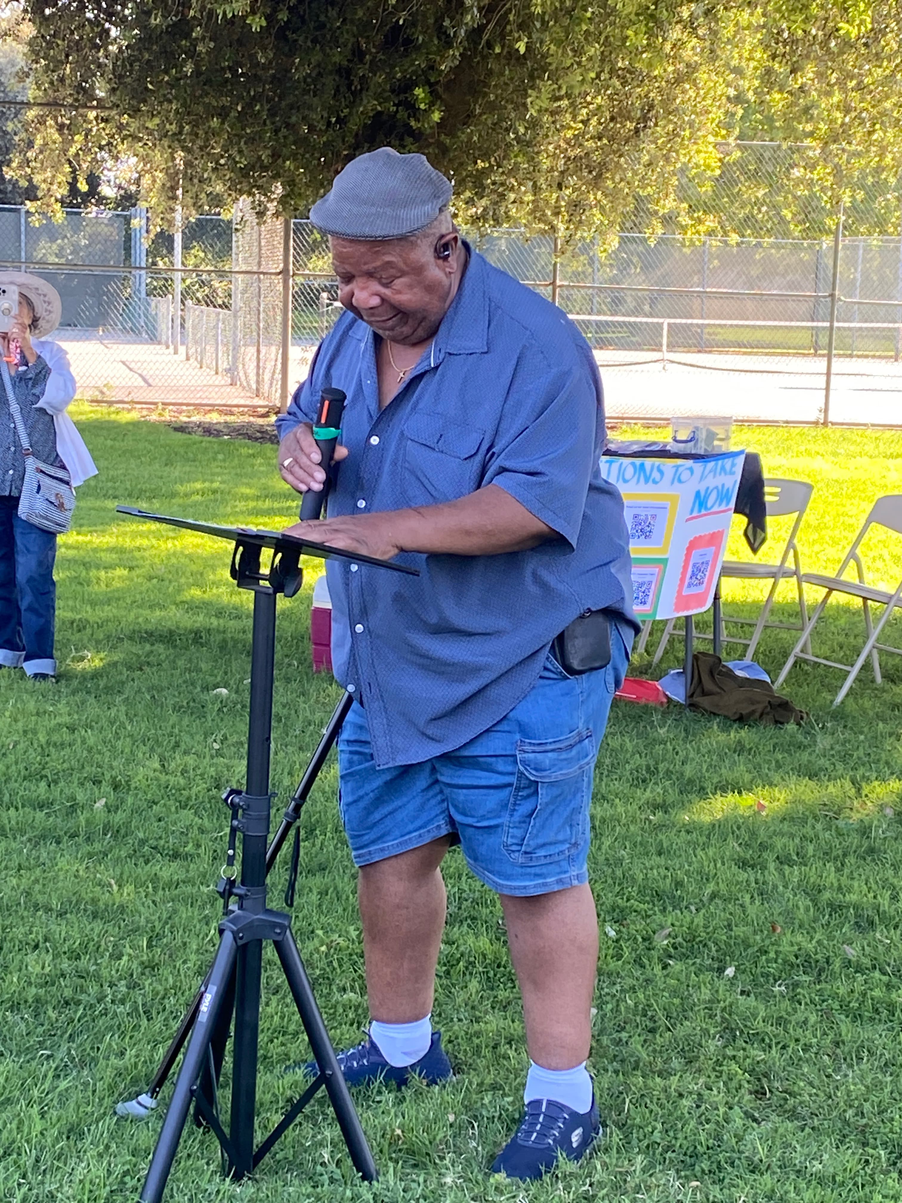 Neighbors gathered for a Good Trouble Lives On remembrance event in Tracy