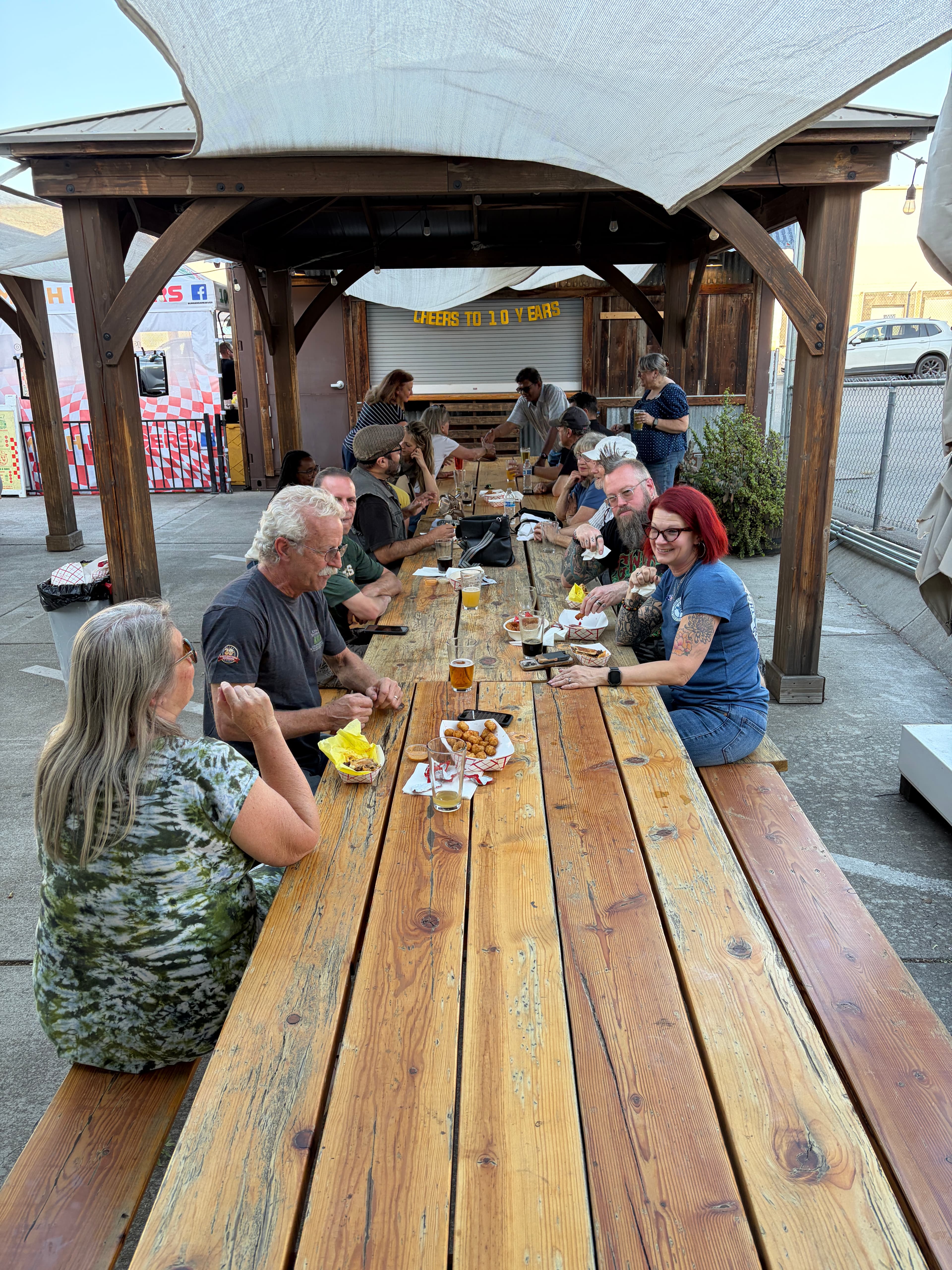 Members gathered at a club fundraising event