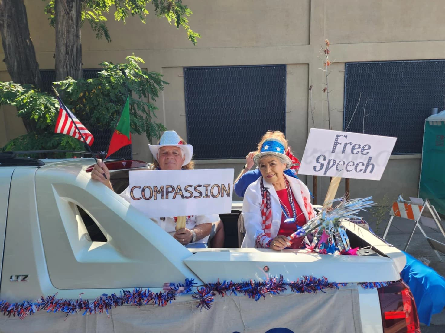 Club members and supporters gathered along the Tracy Independence Day Parade route
